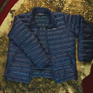 Patagonia Nano Puff Jacket - Men's coat size Large in Blue like new